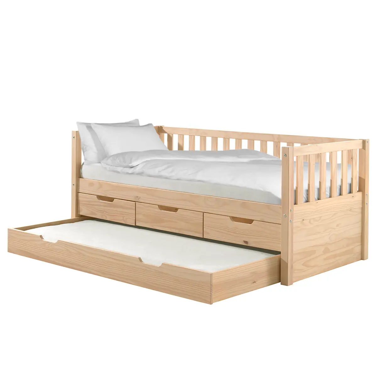Kojenbett inkl. Bettschublade 90 x 200cm | Beige