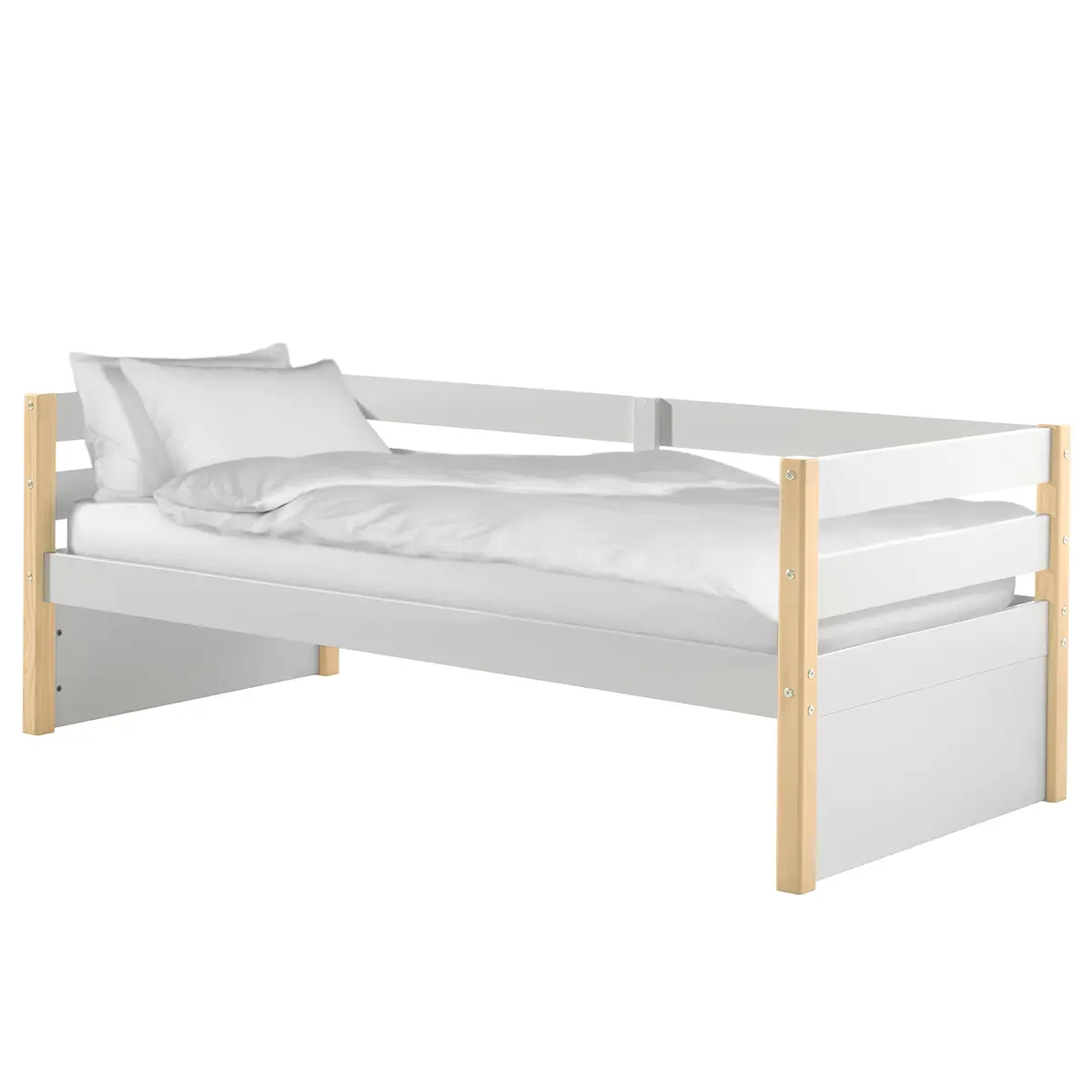 Kojenbett 90 x 200cm ohne Weiß | Weiß