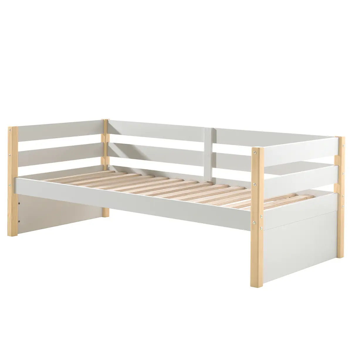 Kojenbett 90 x 200cm ohne Weiß | Weiß
