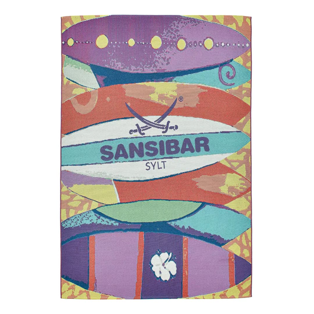 In-/Outdoorteppich Rantum Beach 020 Multicolor Microfaser