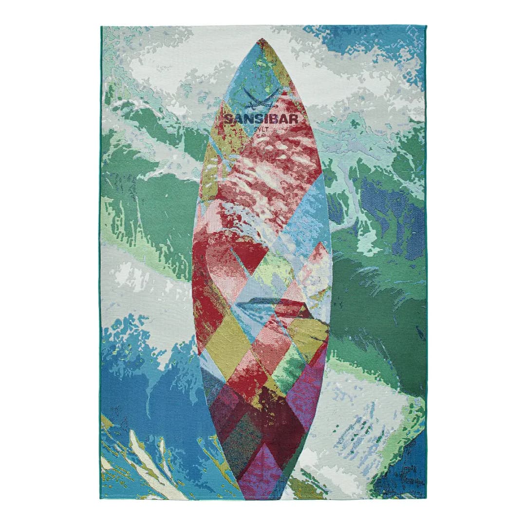 In-/Outdoorteppich Rantum Beach 024 Multicolor Microfaser