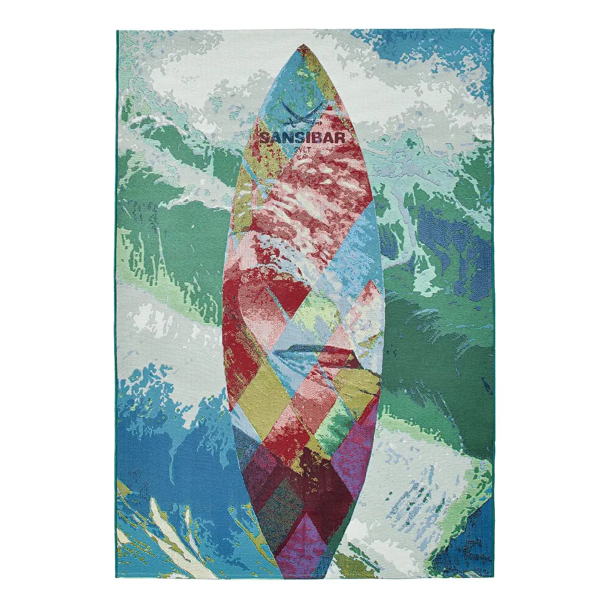In-/Outdoorteppich Rantum Beach 024 Multicolor Microfaser
