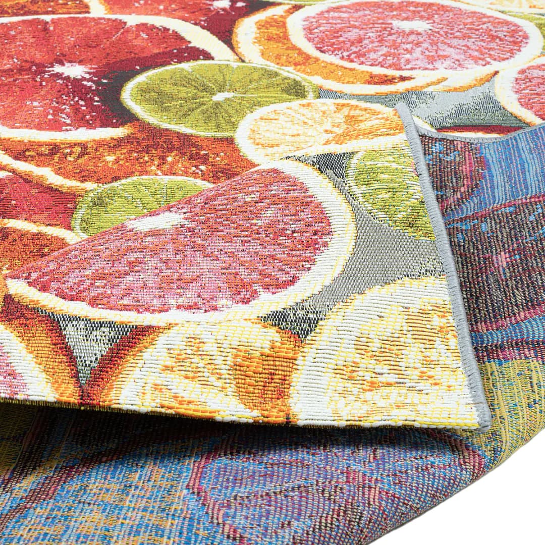 Rantum Beach 003 Teppich | Orange