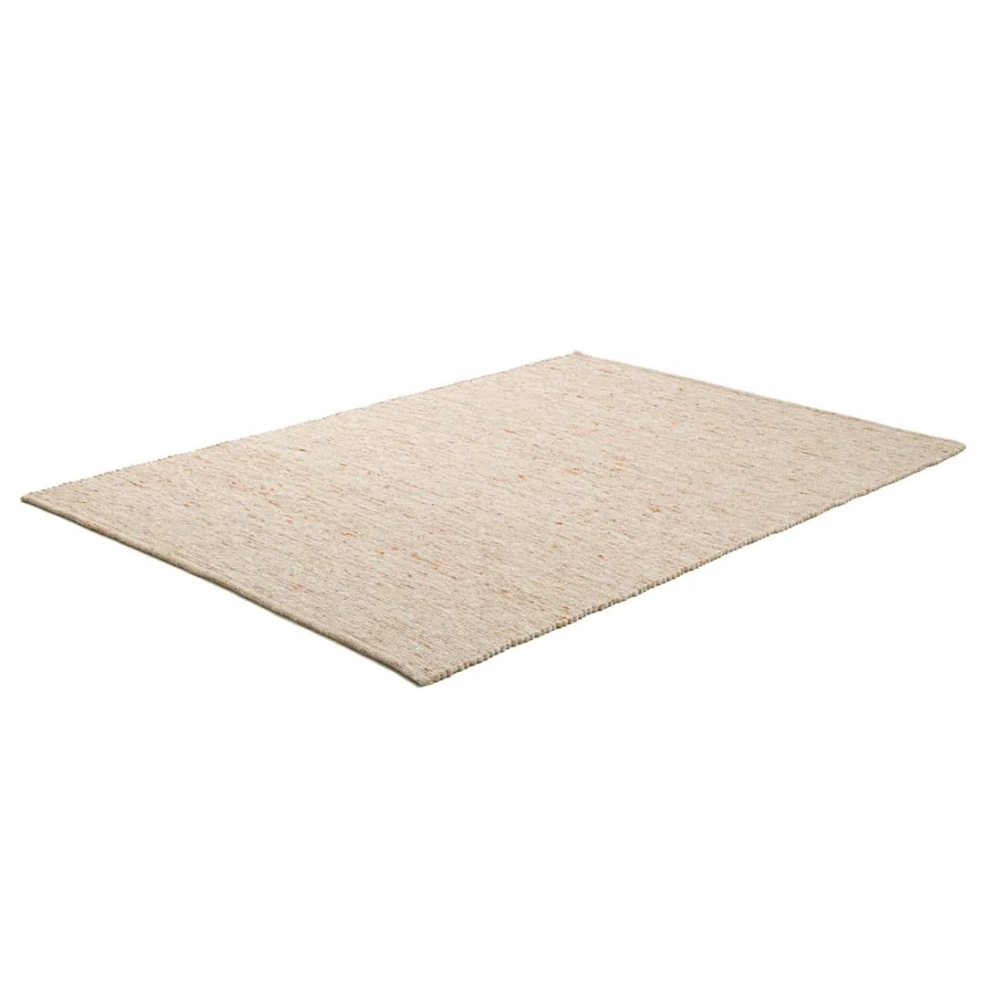 Wollteppich Hörnum Beige/Beige 190 x 250cm Wolle | Beige