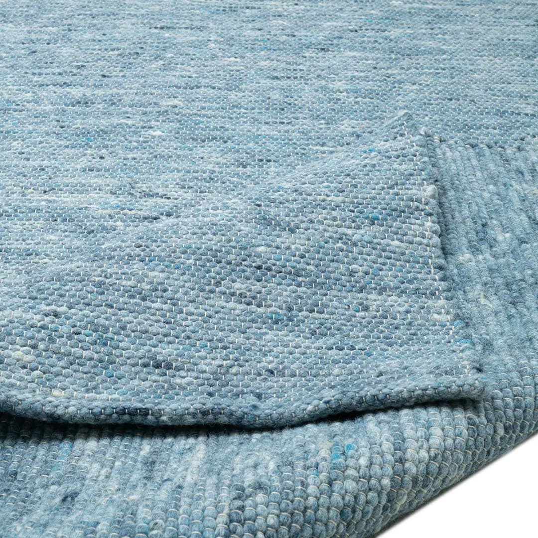 Wollteppich Hörnum | Blau
