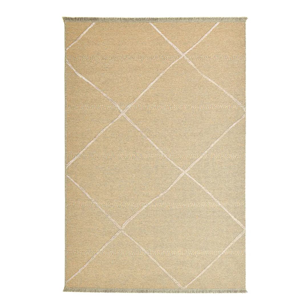 Kurzflorteppich Braderup | Gold