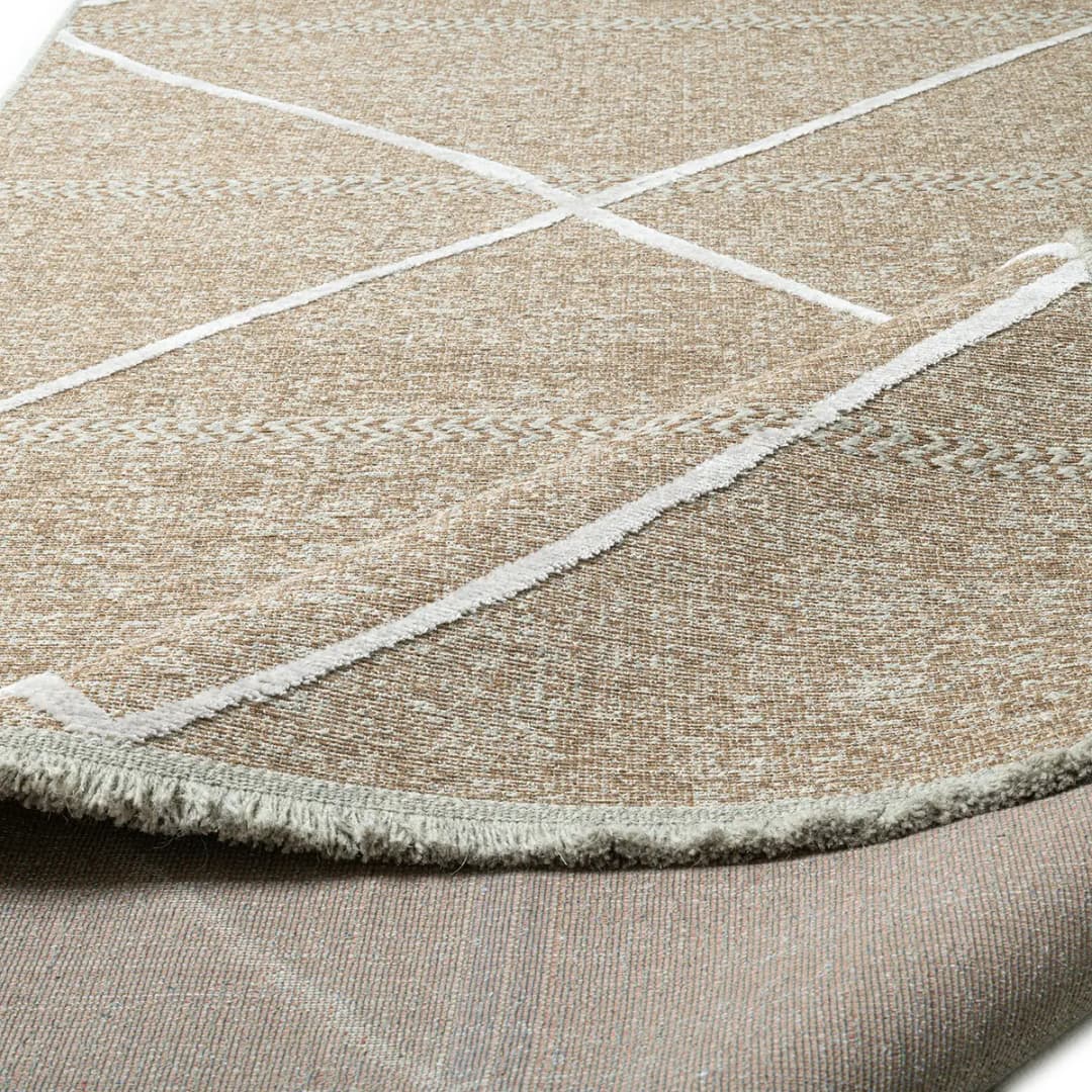 Kurzflorteppich Braderup | Beige