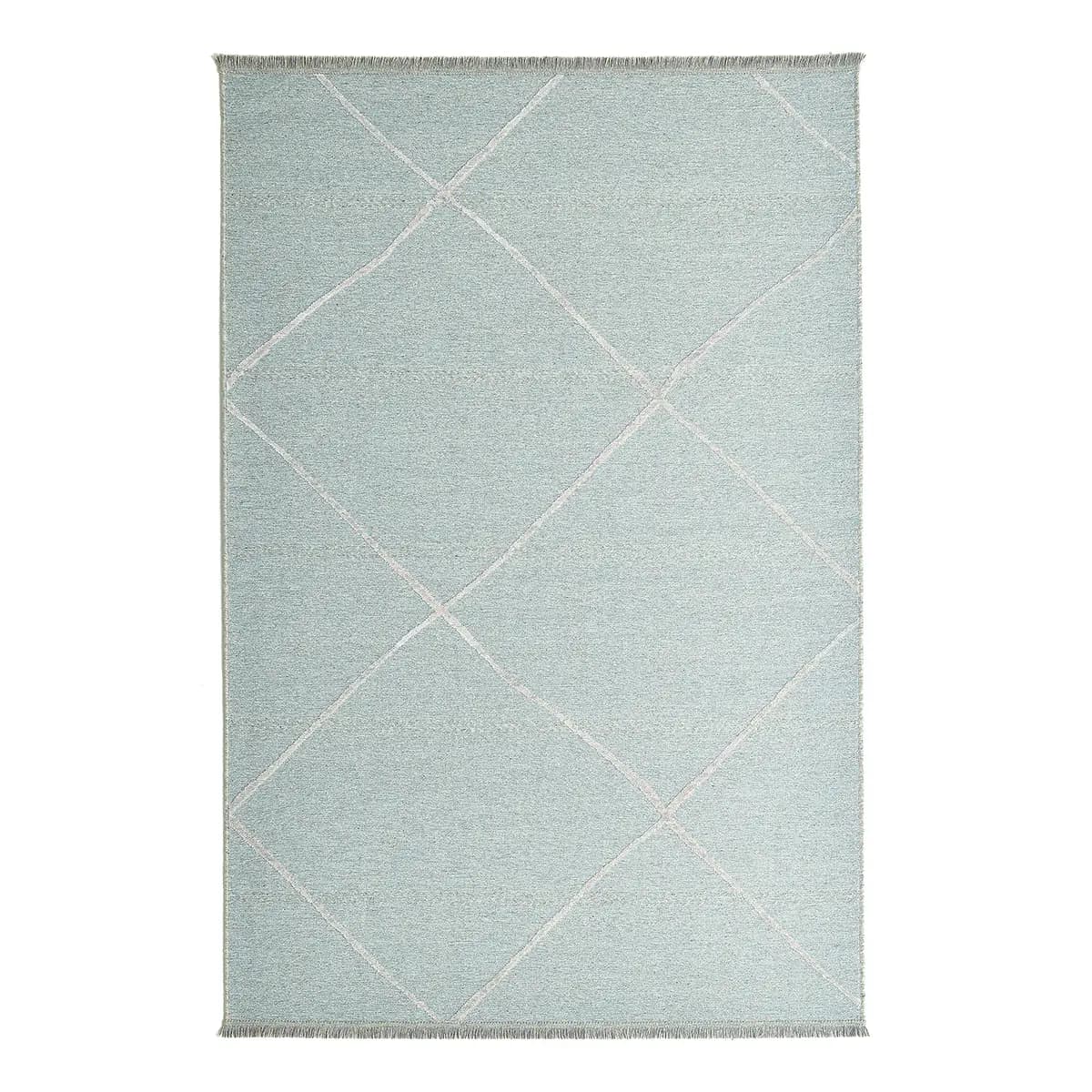 Kurzflorteppich Braderup | Blau