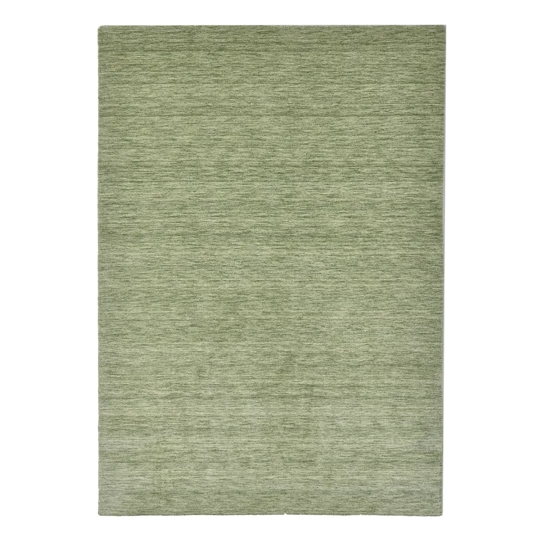 Wollteppich List Grün/Hellgrün | Grün