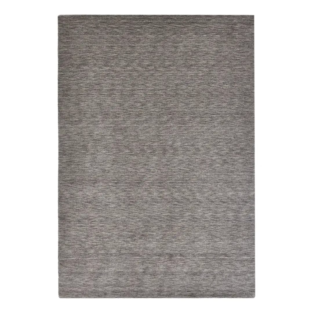 Wollteppich List Grau/Grau 140 x 200cm | Grau