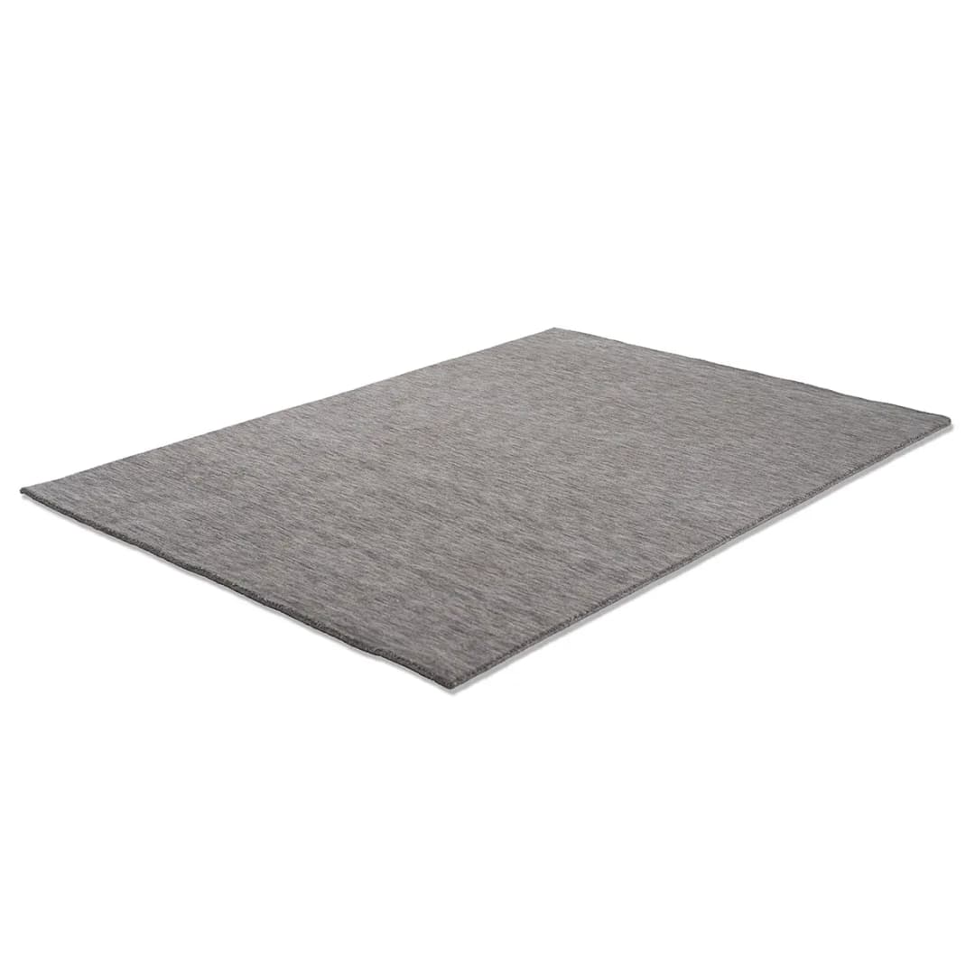 Wollteppich List Grau/Grau 140 x 200cm | Grau