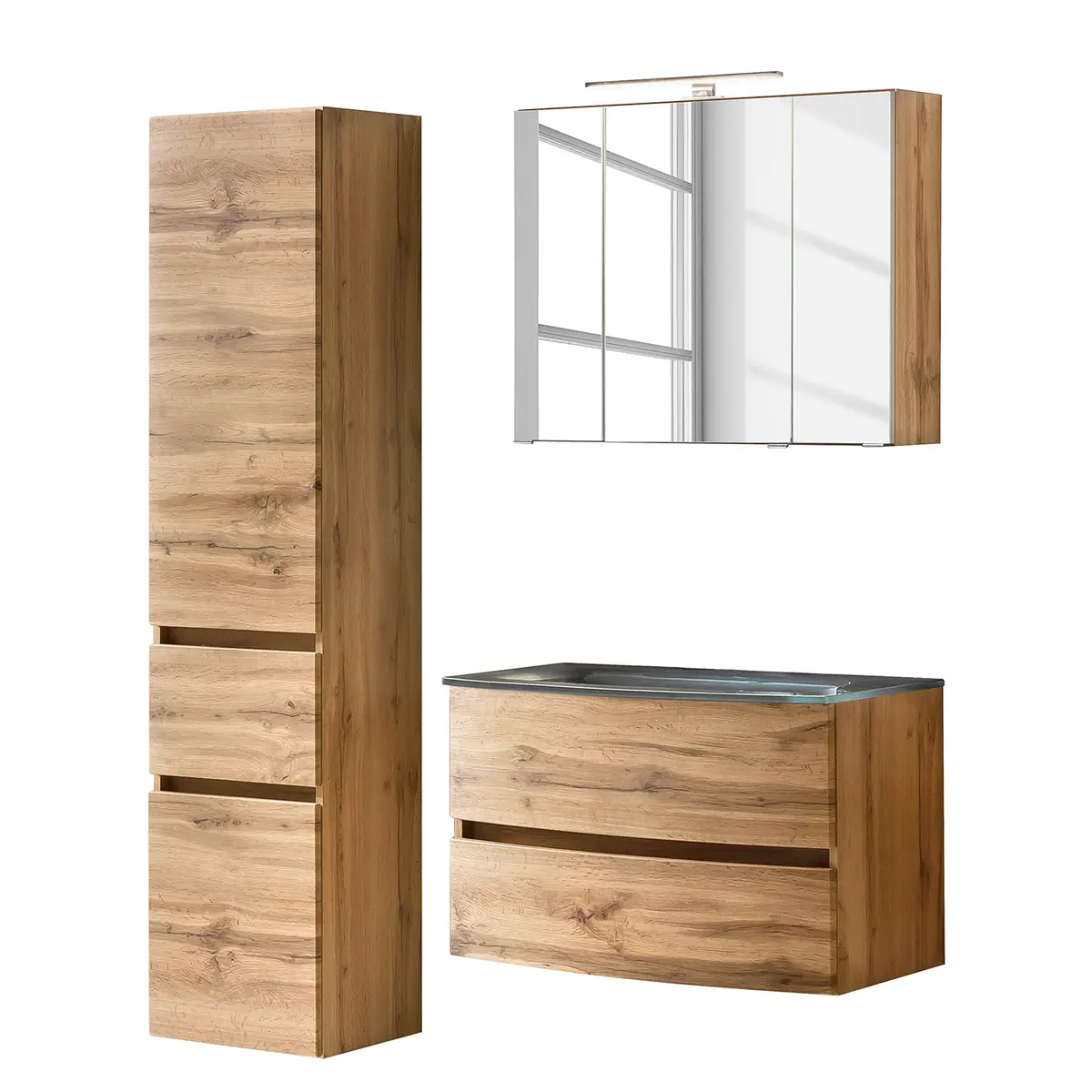 Badezimmerset VIII | Braun