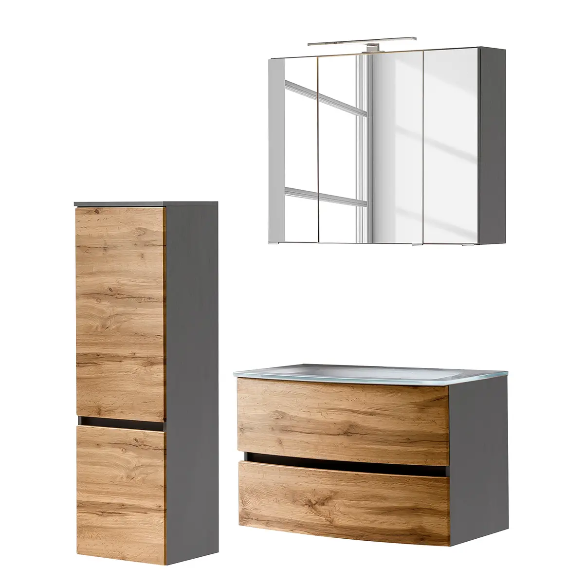 Badezimmerset V 3-teilig | Braun