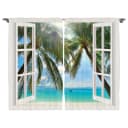 Fertiggardine Tropisch III 2er-Set 140 x 225cm Multicolor | Mehrfarbig