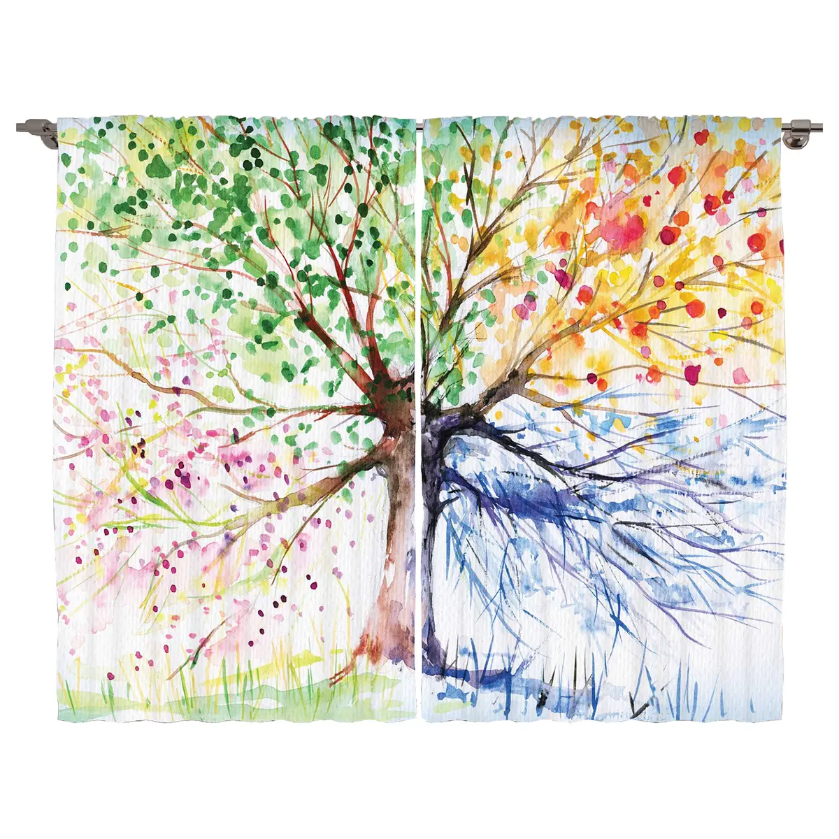 Fertiggardine Aquarell 2er-Set | Mehrfarbig