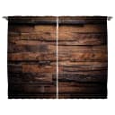 Fertiggardine Schokolade 2er-Set 140 x 260cm Braun | Braun