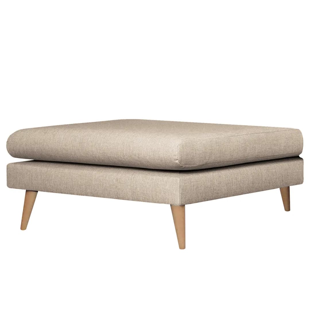 Polsterhocker Kayena | Beige