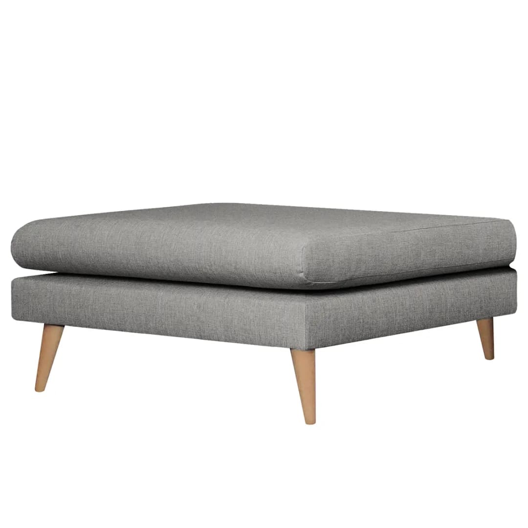Polsterhocker Kayena | Grau