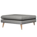 Polsterhocker Kayena | Grau