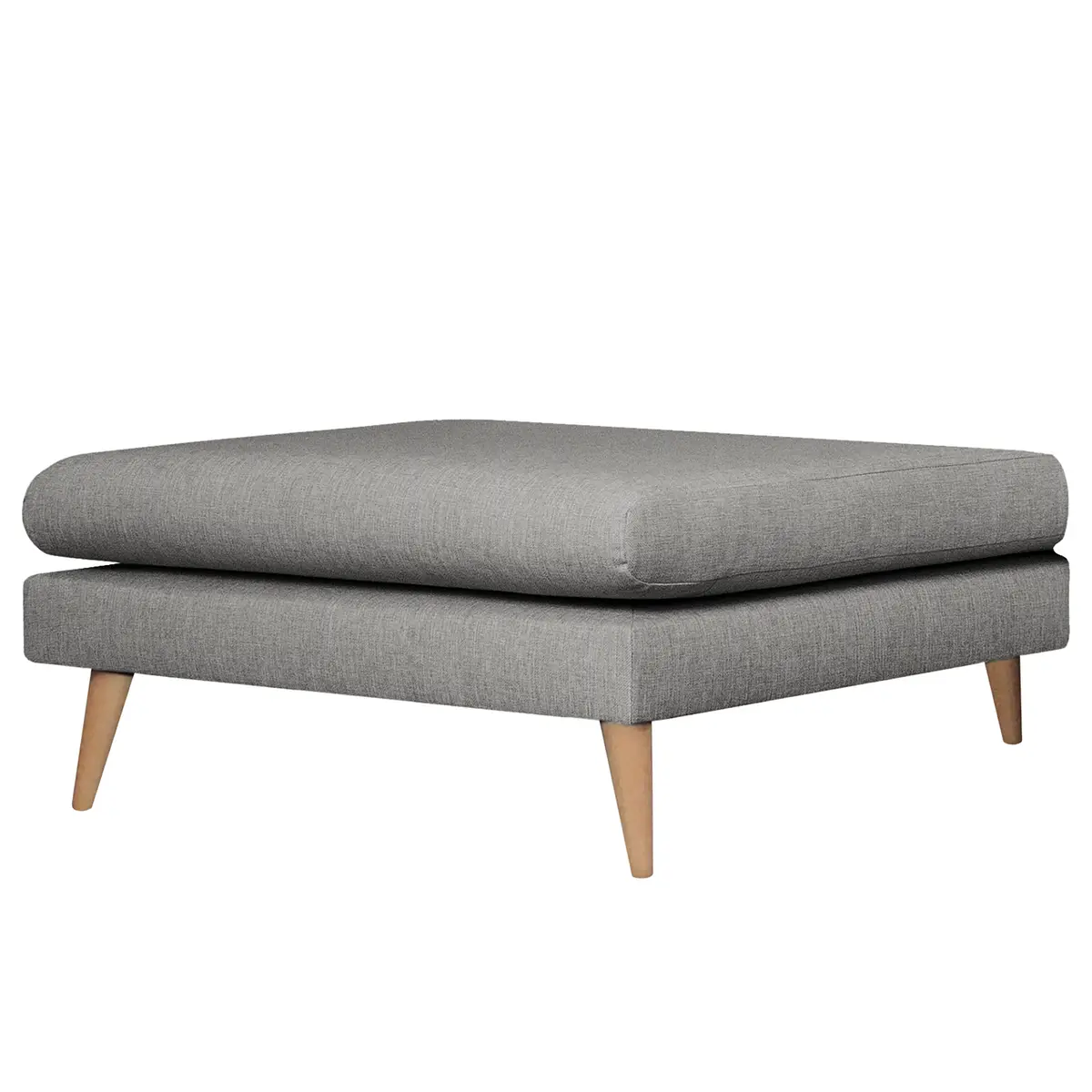Polsterhocker Kayena | Grau