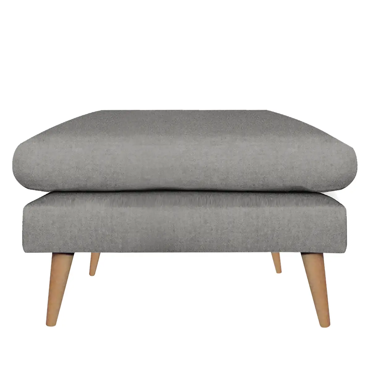 Polsterhocker Kayena | Grau