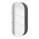 Spiegelschrank oval | Grau
