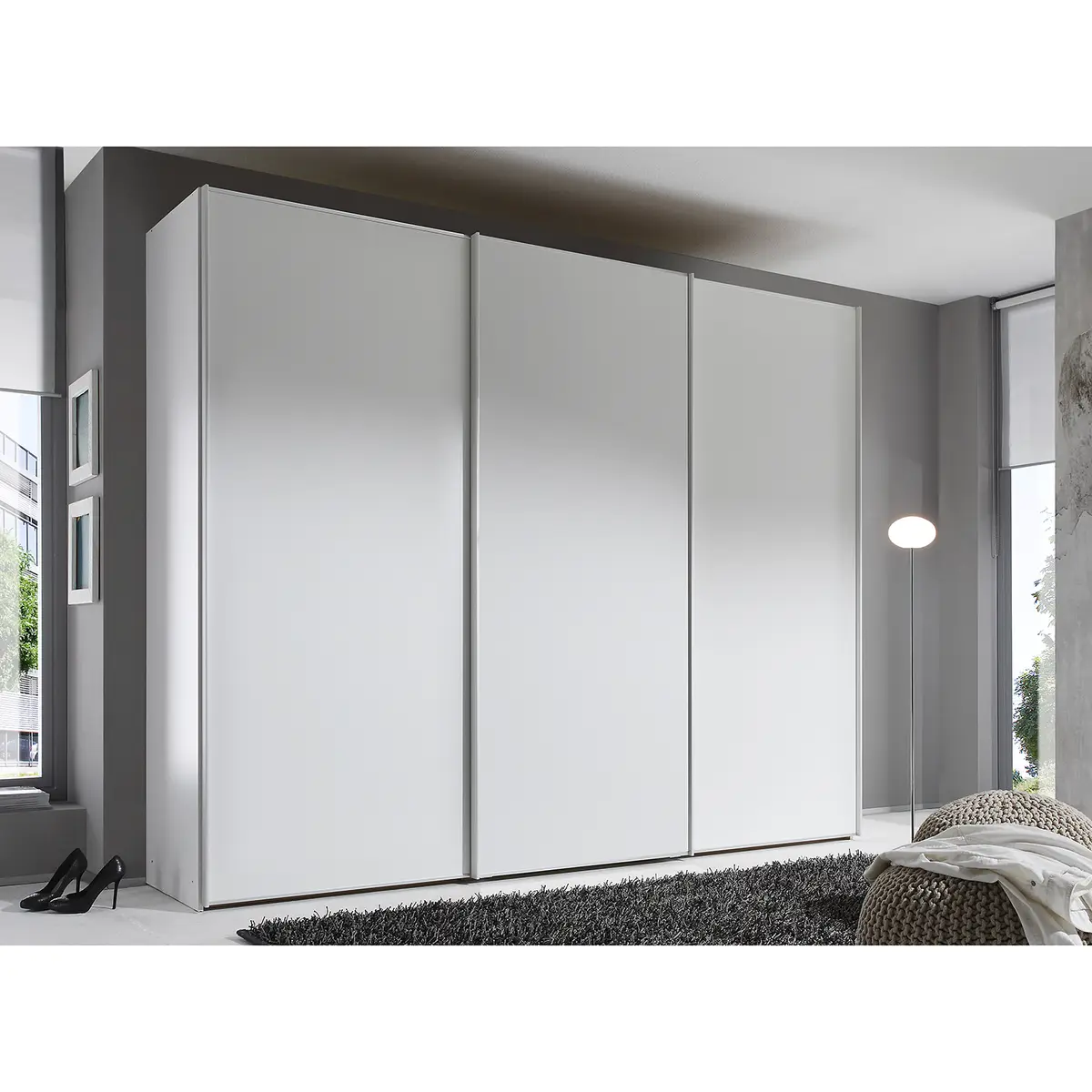 Schwebetürenschrank Sinfonie Plus Typ A | Weiß