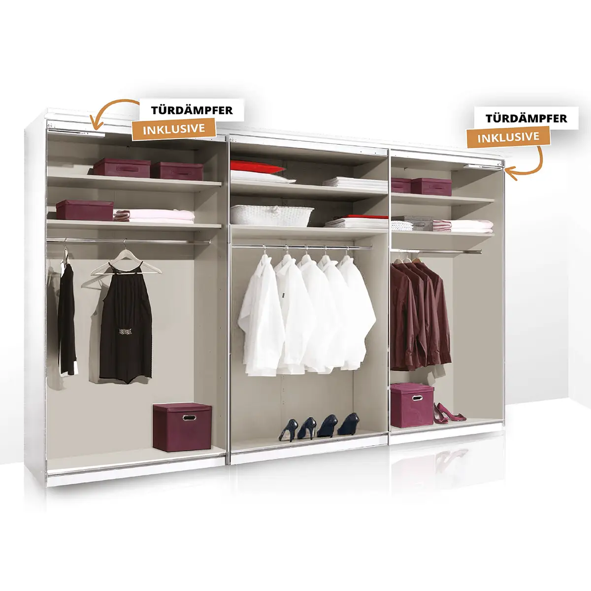 Schwebetürenschrank Sinfonie Plus Typ A | Braun