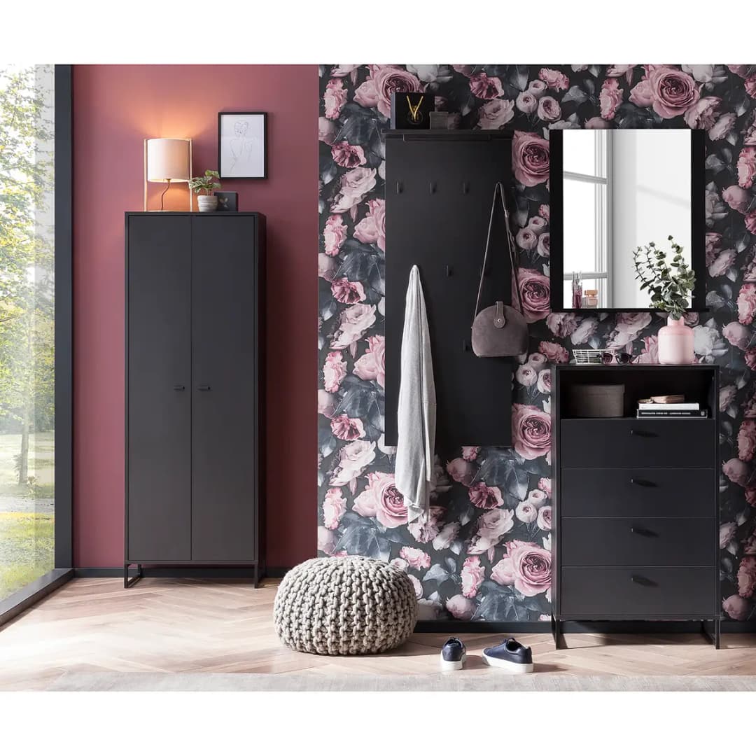 Schuhschrank Janne I | Schwarz