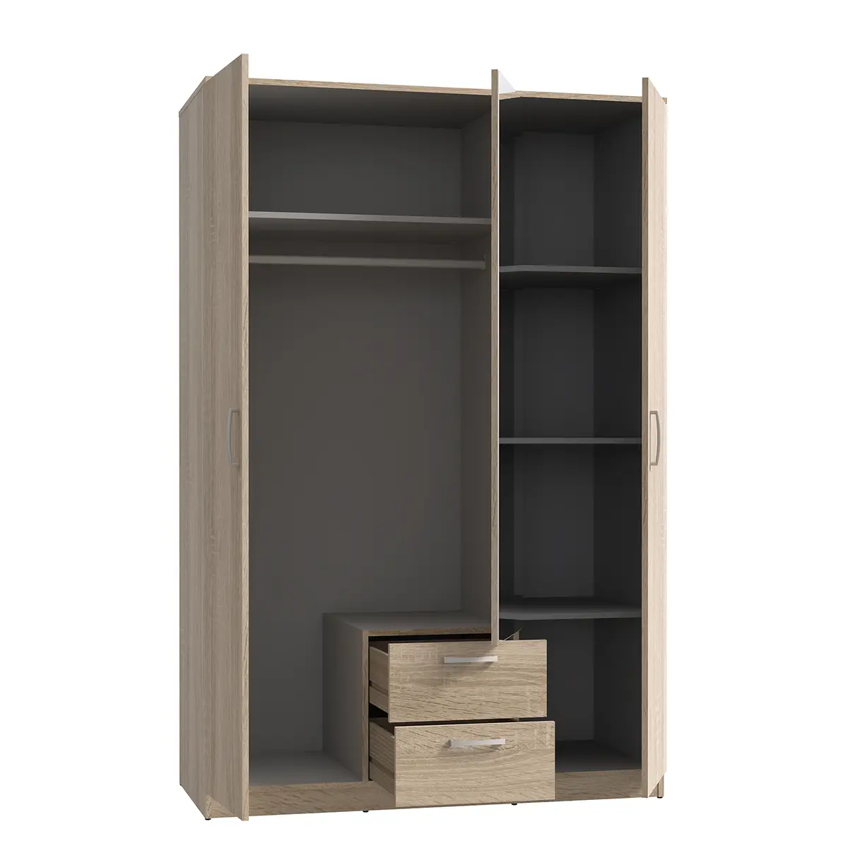 Drehtürenschrank Naja | Braun