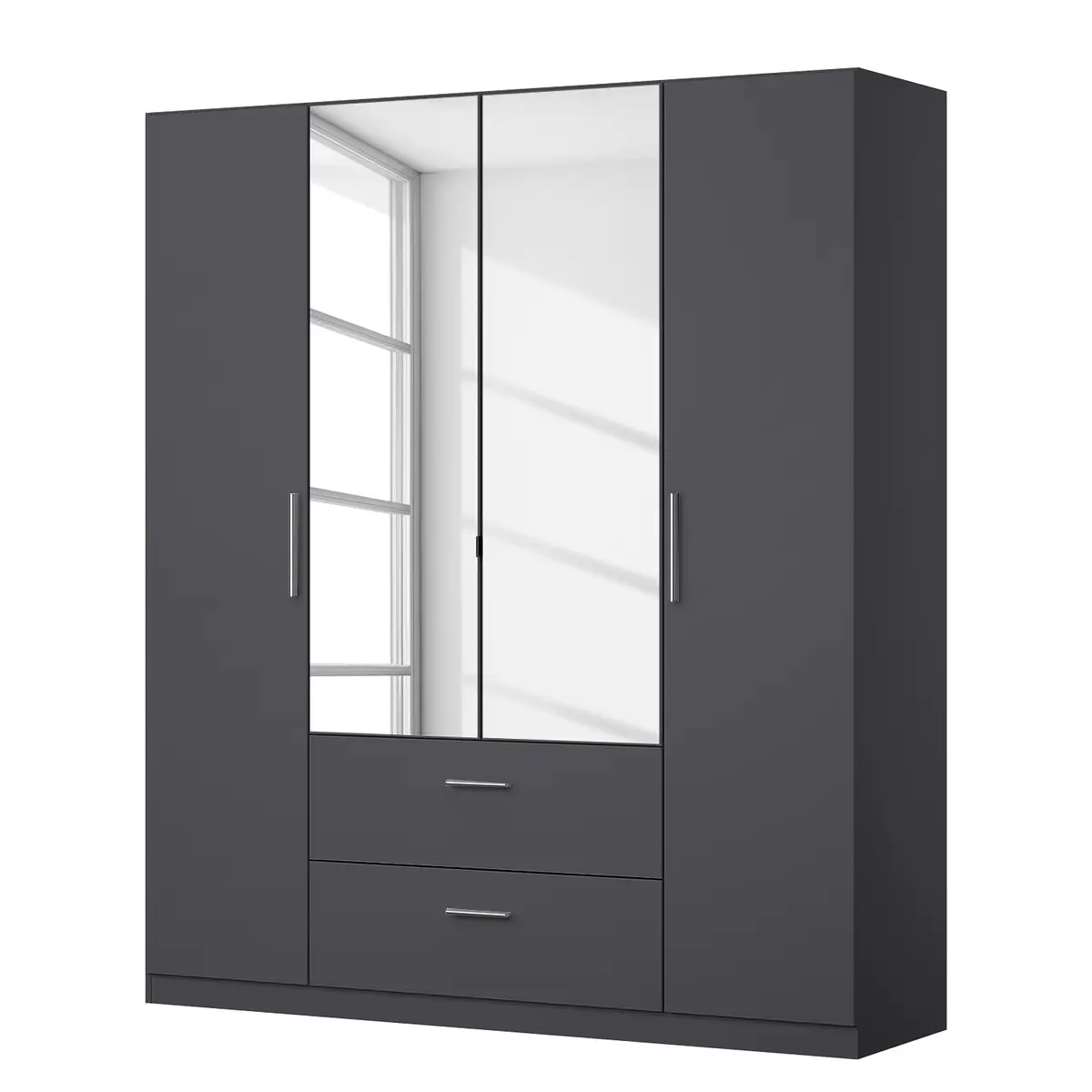 Drehtürenschrank III | Grau