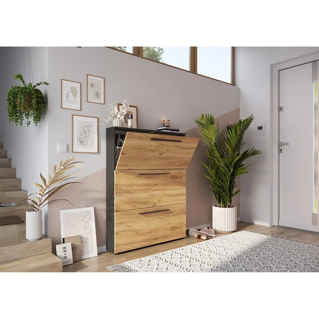 Schuhkipper 129cm Braun/Graphit | Braun