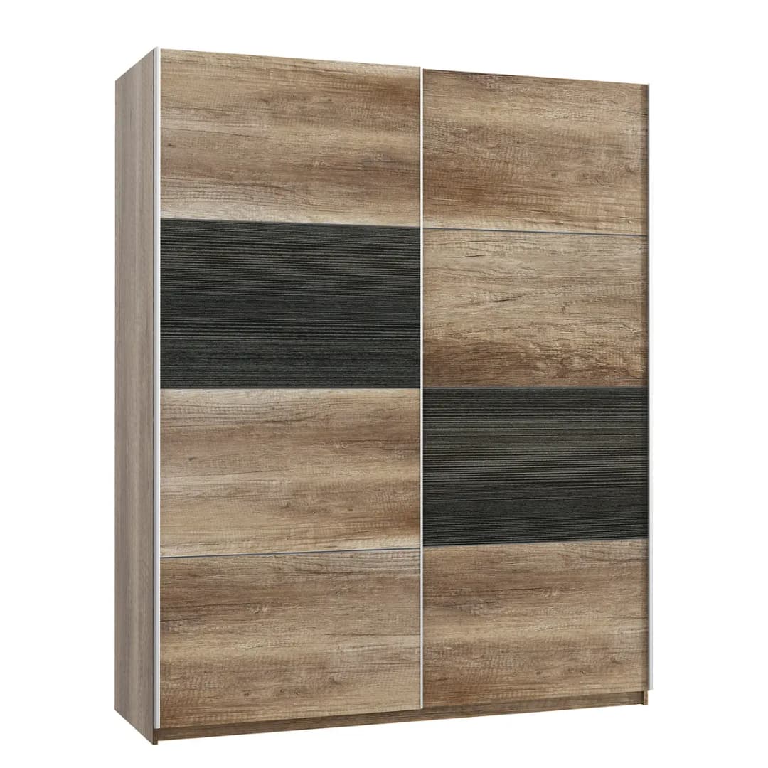 Schwebetürenschrank Leisi | Braun
