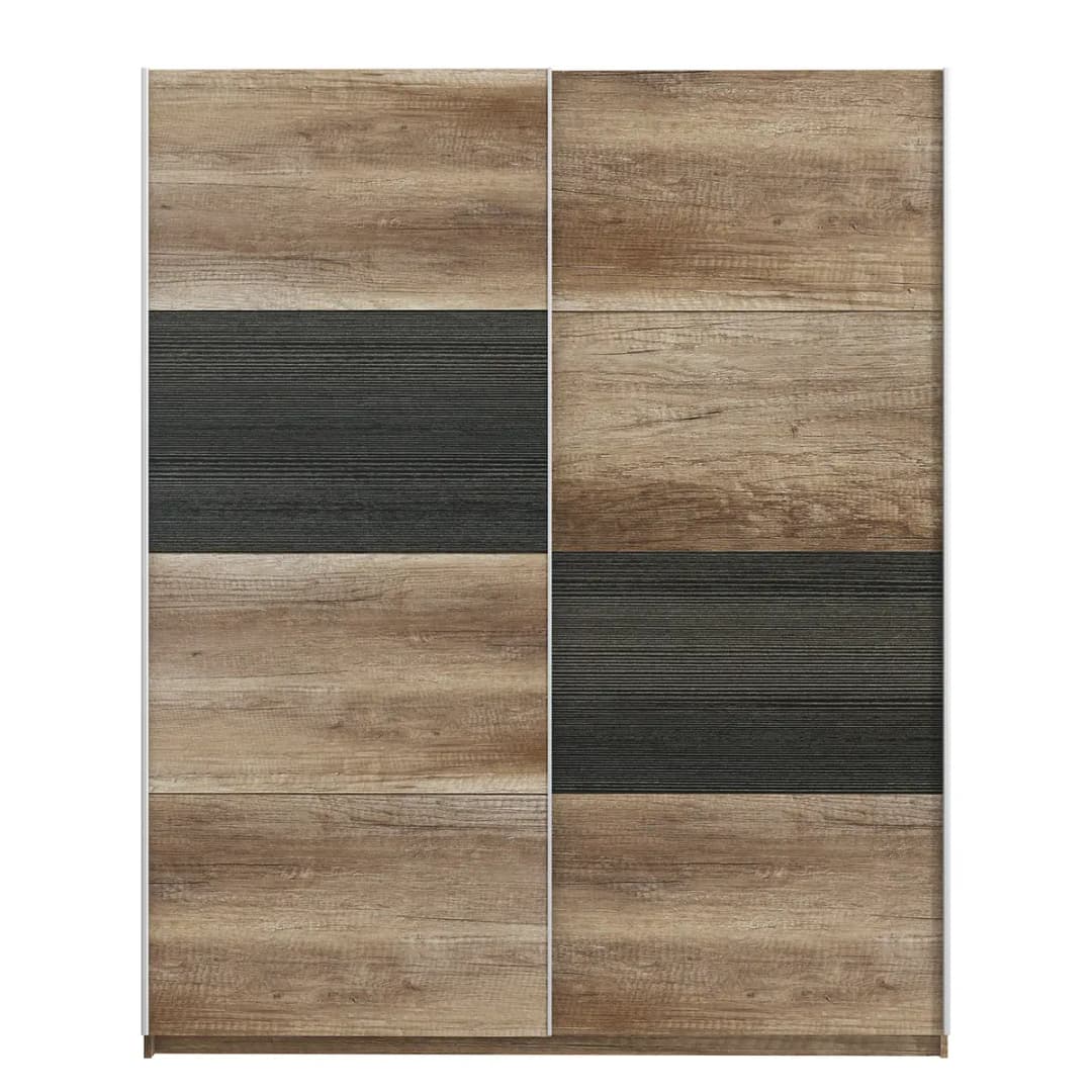 Schwebetürenschrank Leisi | Braun
