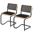 Freischwinger 2er-Set Mesh | Schwarz