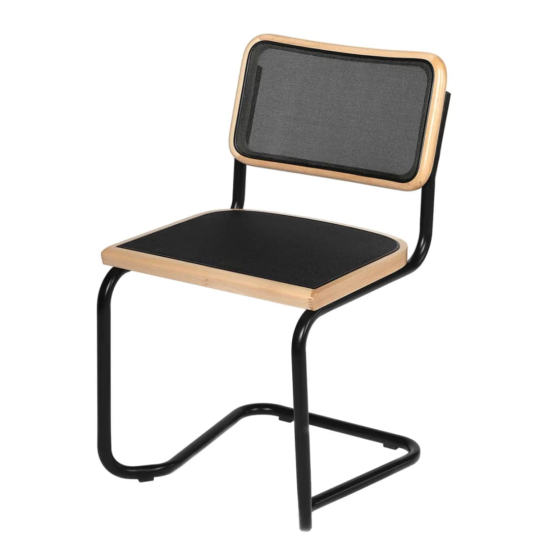 Freischwinger 2er-Set Mesh | Schwarz