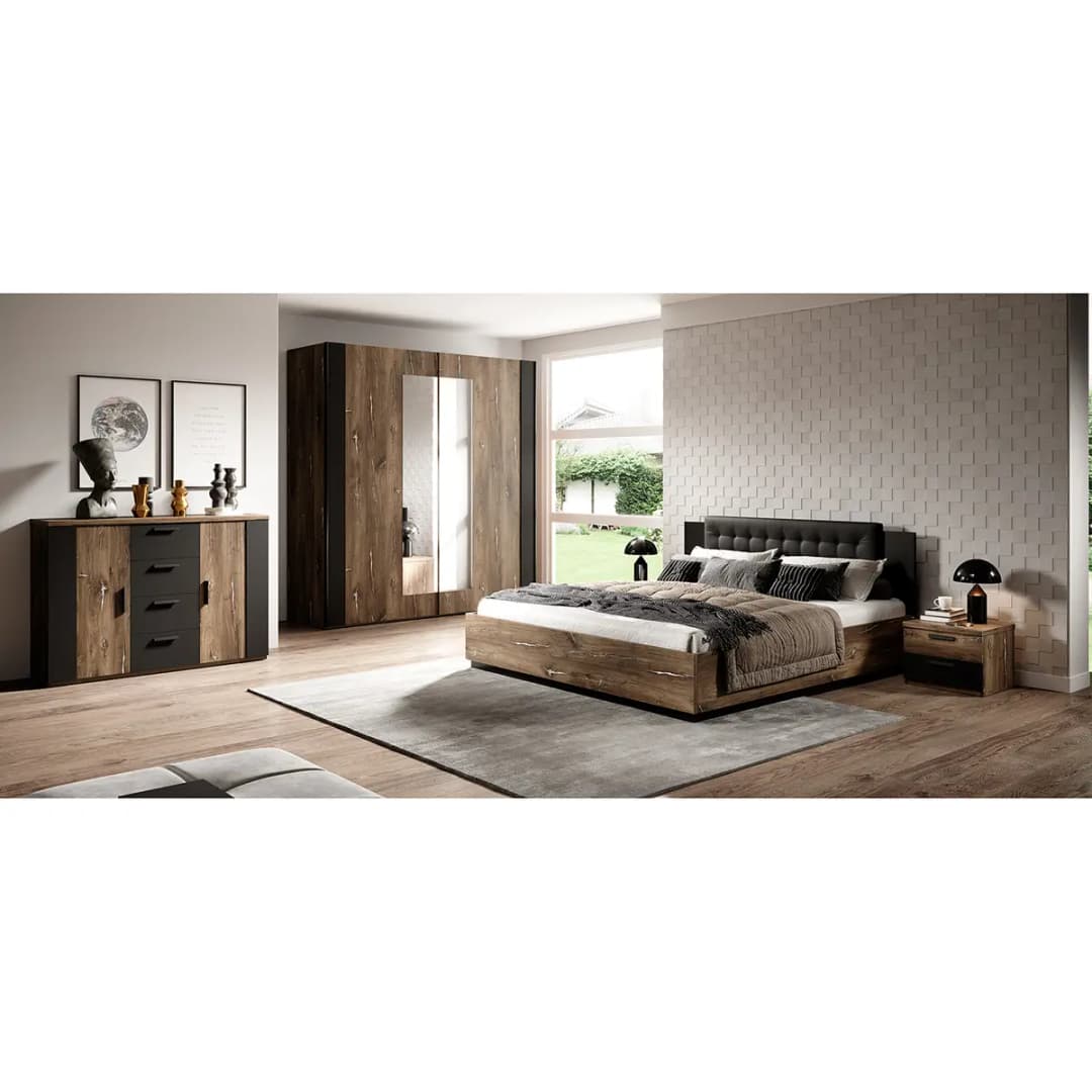 Bett 160 x 200cm | Braun