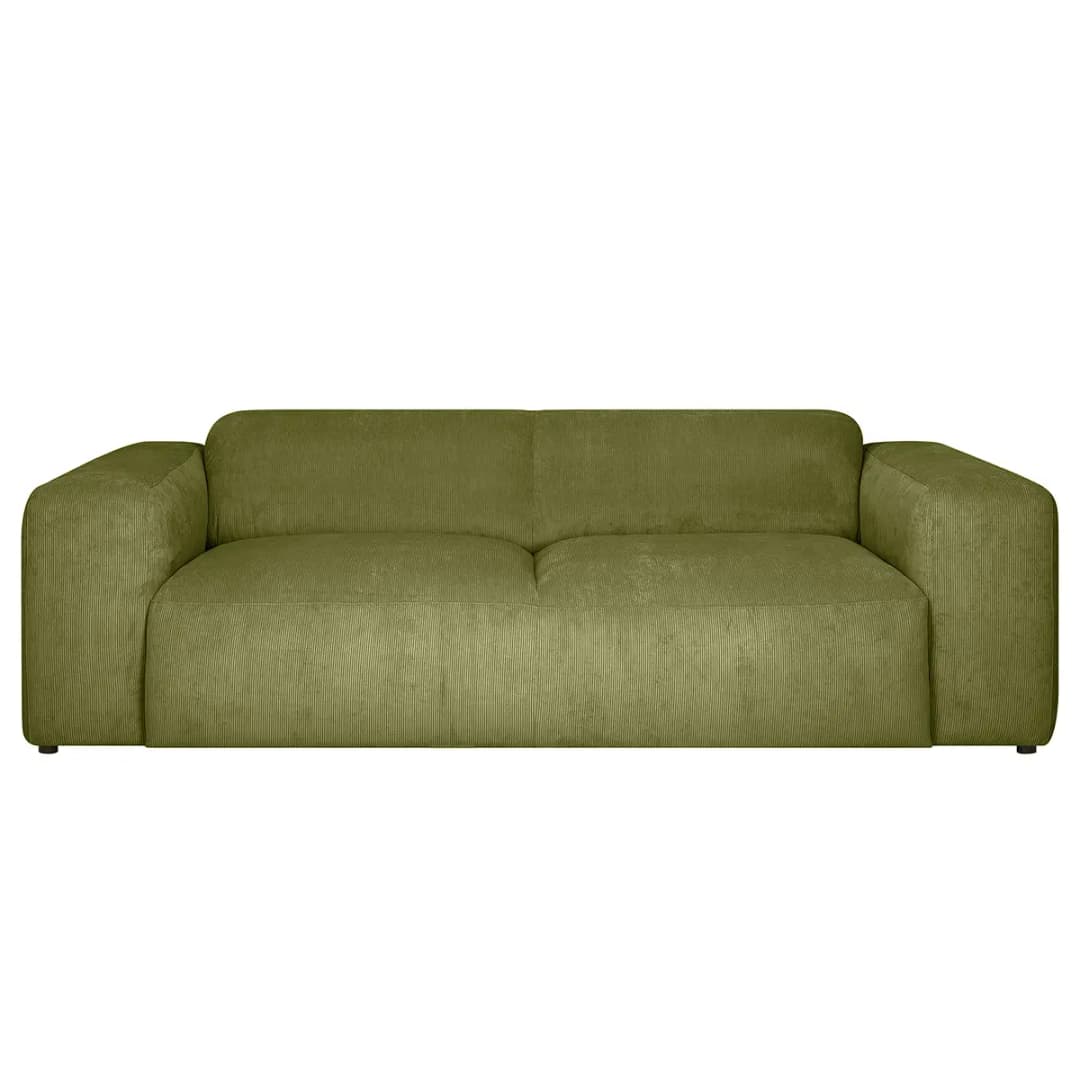 3-Sitzer Sofa Grün Cordstoff Licia | Grün