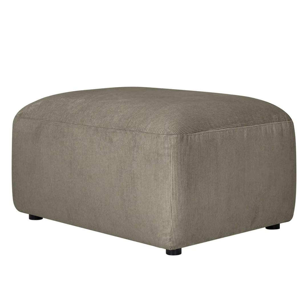 Polsterhocker Licia | Grau
