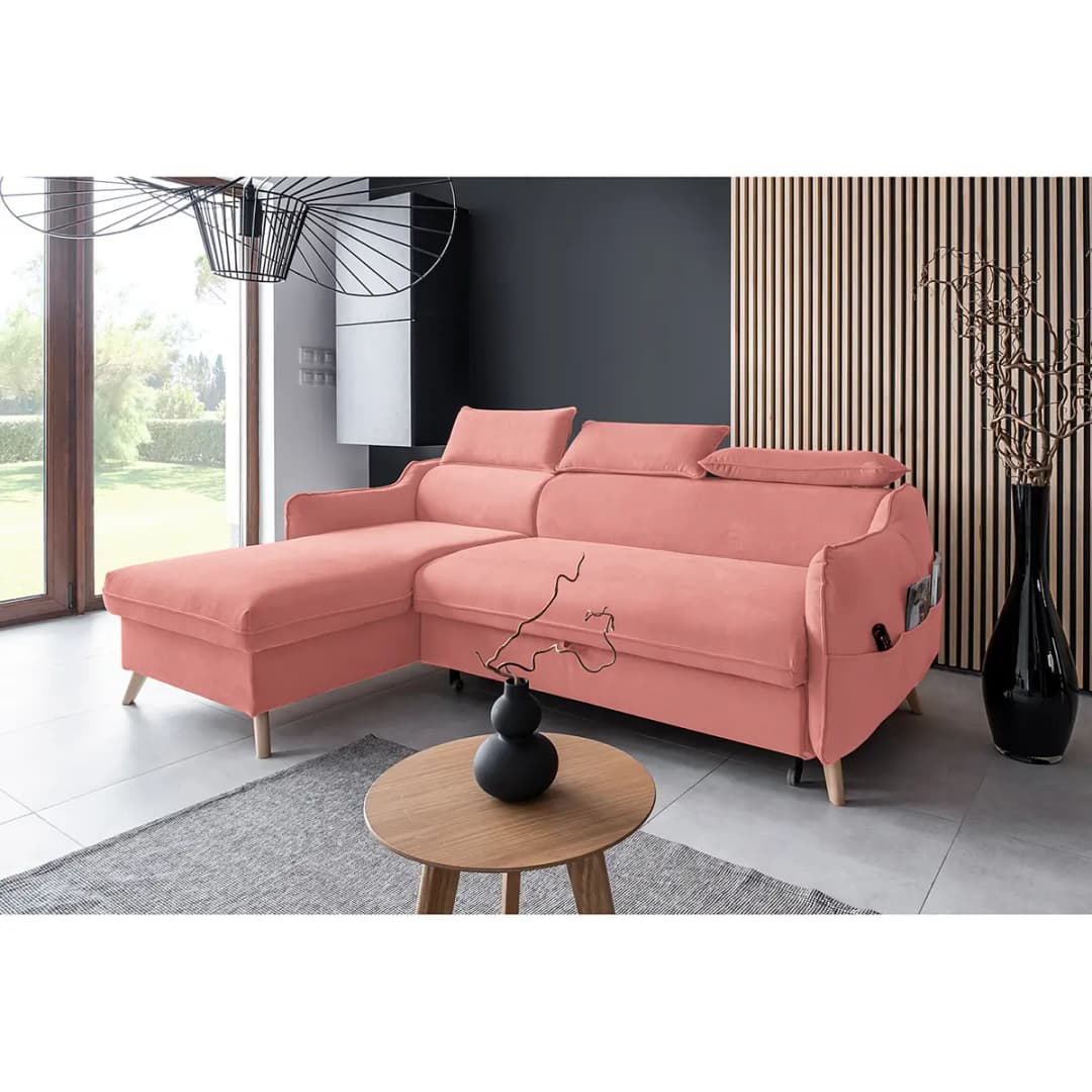 Ecksofa Huesca | Rosa