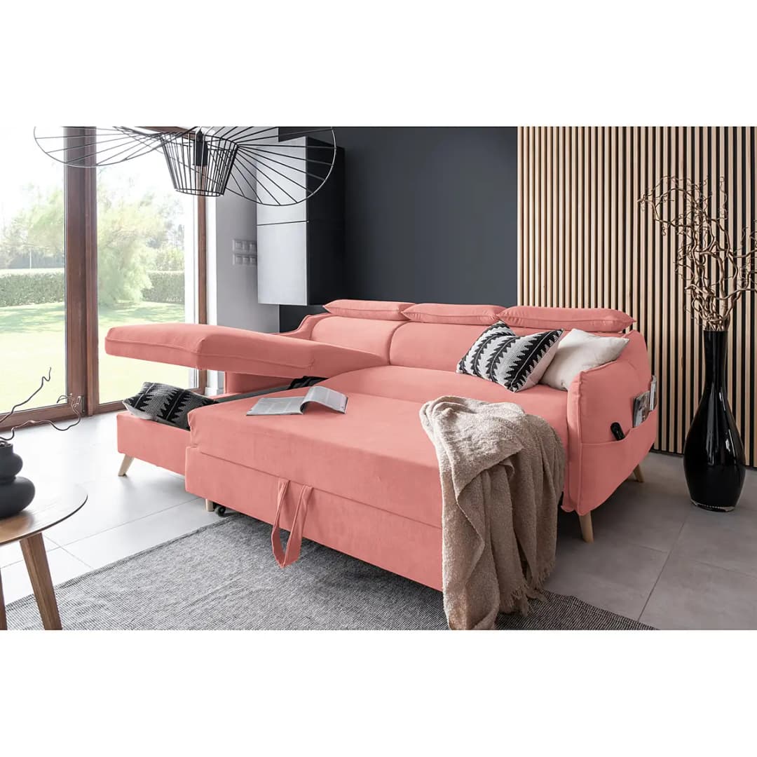 Ecksofa Huesca | Rosa