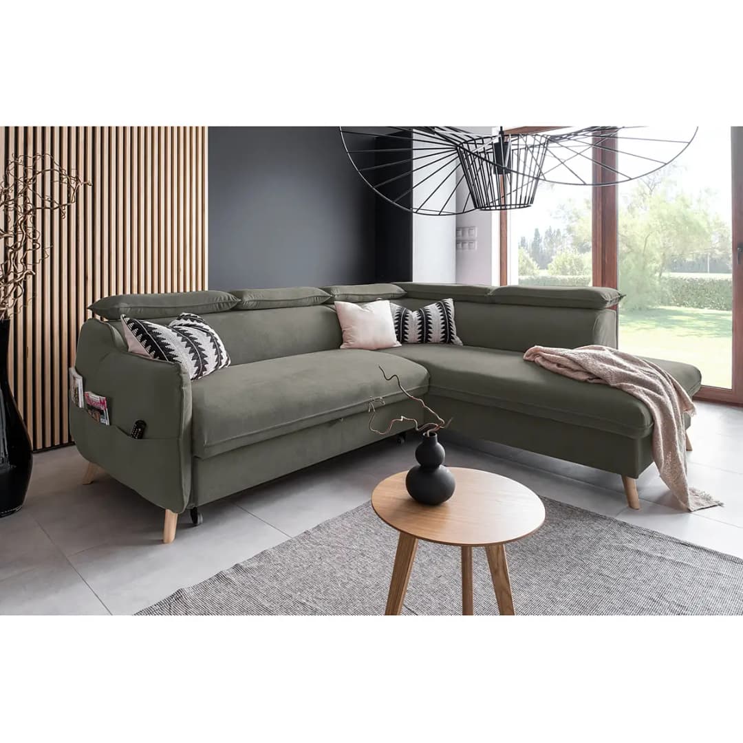 Ecksofa Huesca | Schwarz