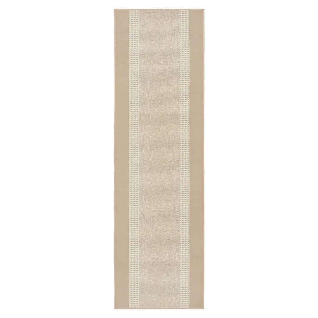 Kurzflorteppich Band Beige/Beige 160 x 230cm | Beige