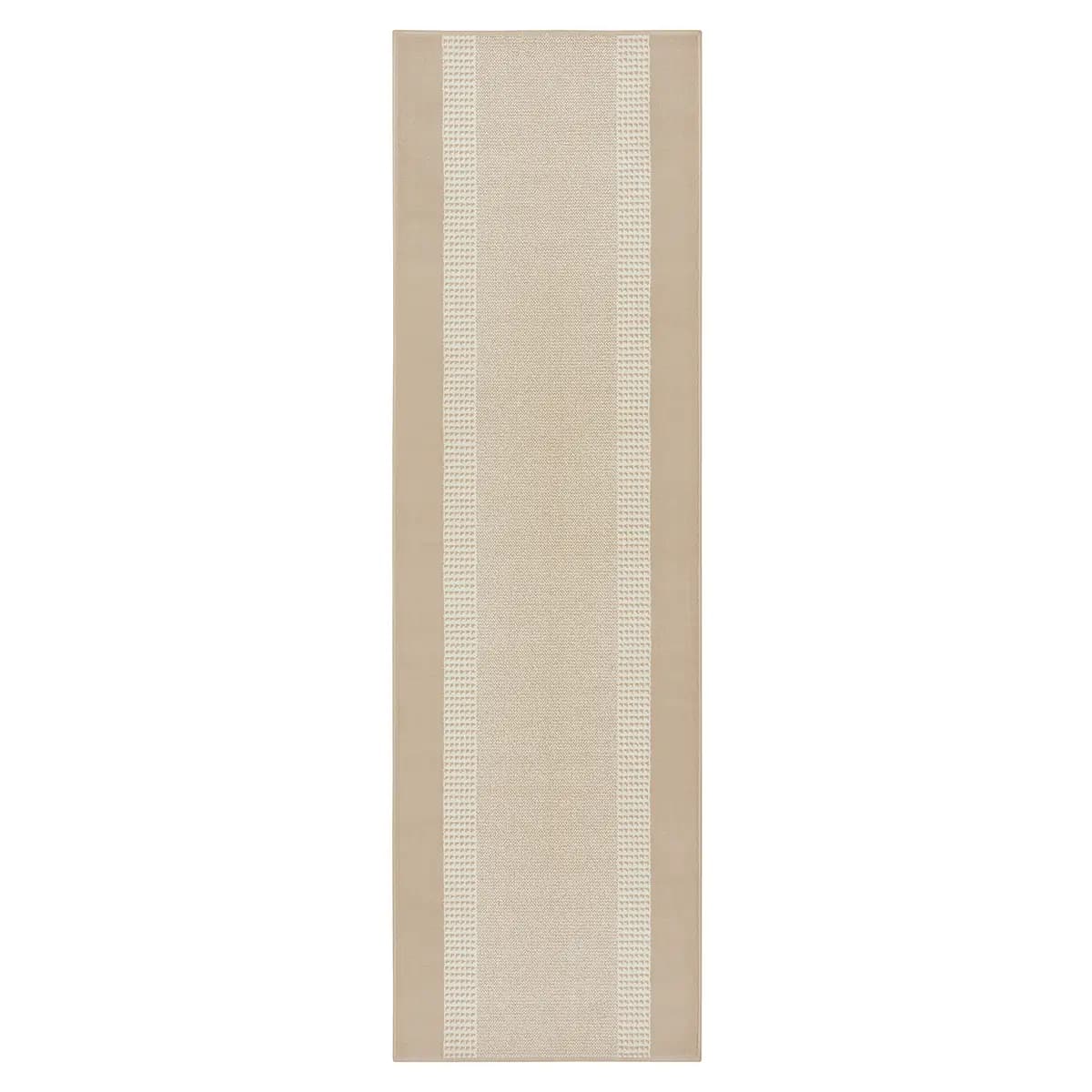 Kurzflorteppich Band Beige/Beige 160 x 230cm | Beige