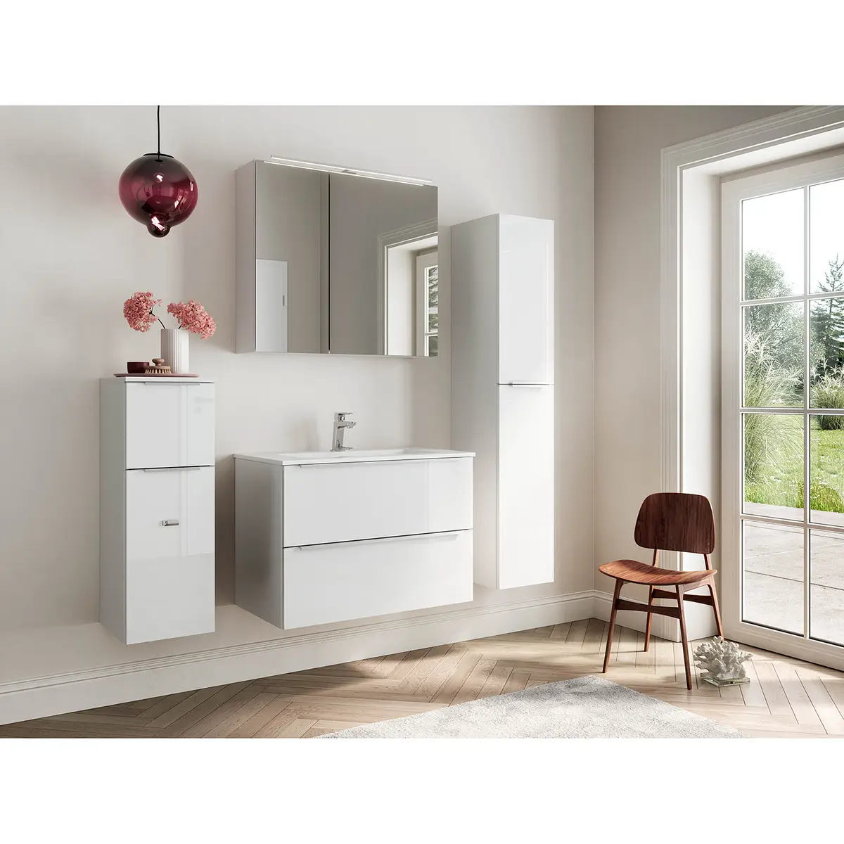 Spiegelschrank MYBA I | Weiß