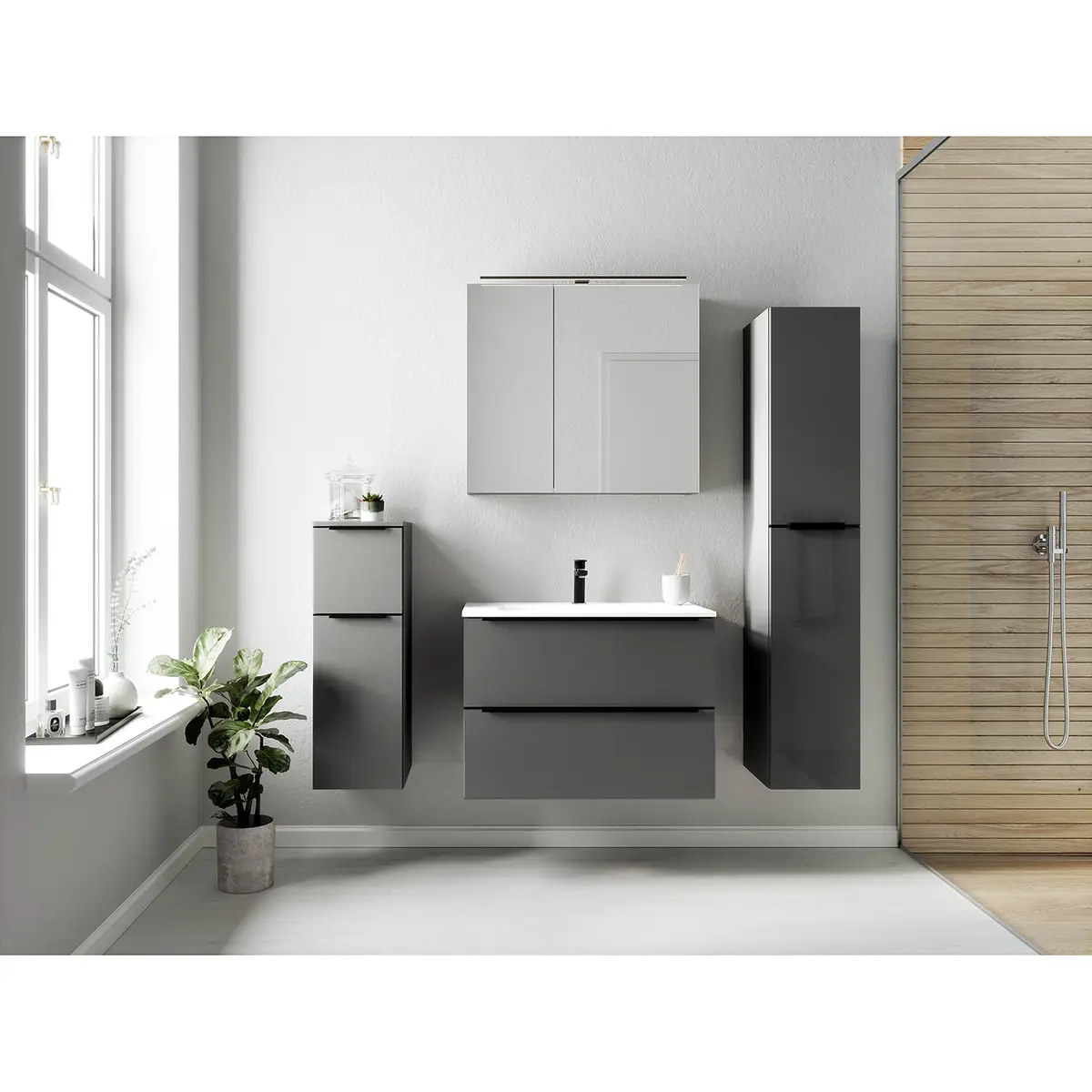 Waschtisch MYBA II 80cm | Braun