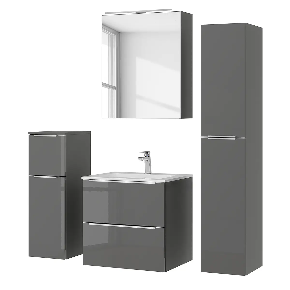 Badezimmerset MYBA VII | Grau