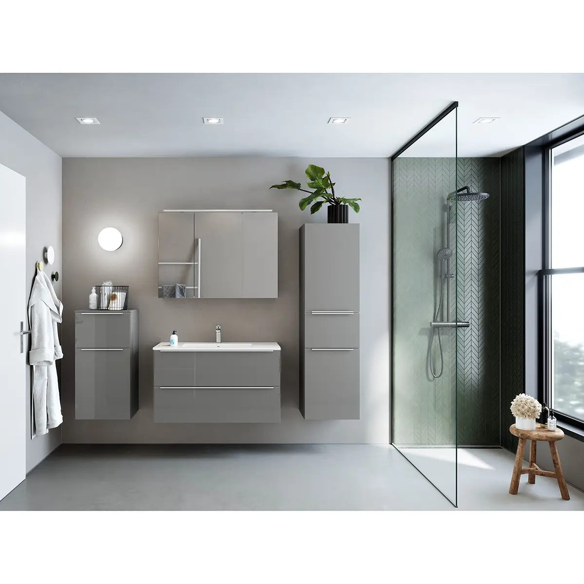 Badezimmerset MYBA VII | Grau