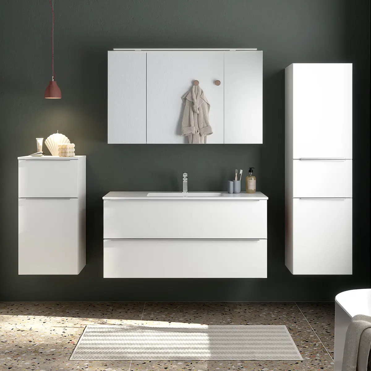 Badezimmerset MYBA VII | Weiß