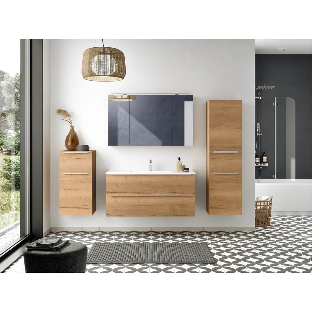Badezimmerset MYBA VII 4-teilig 210cm | Braun
